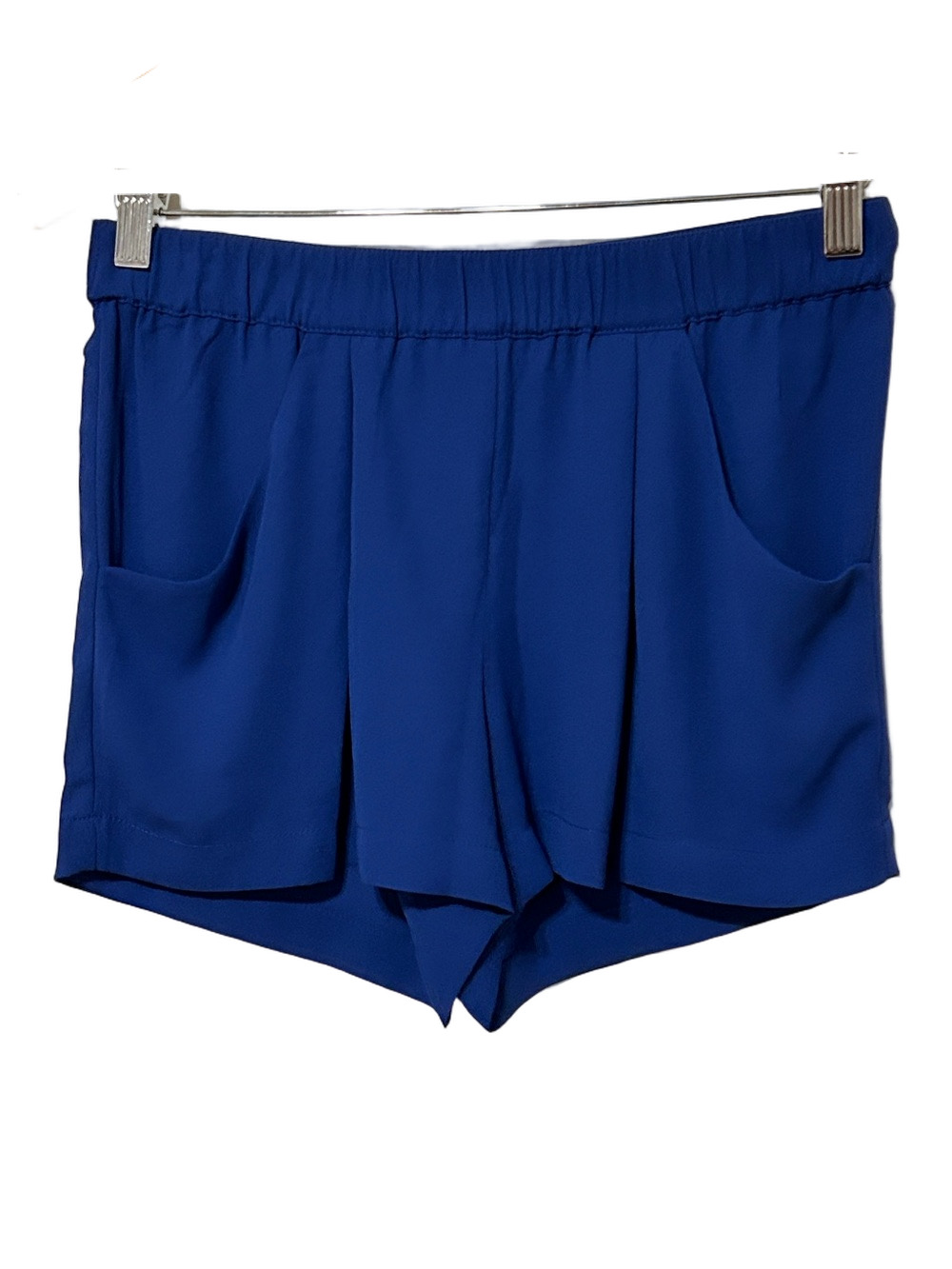 🎒BCBG MAXAZRIA Blue Elastic-Waist Casual Shorts size XS GUC